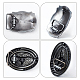 WADORN 2Pcs 2 Style Alloy Smooth Buckles FIND-WR0010-41-3