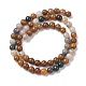 Chapelets de perles en jaspe d'océan naturelle G-C102-B01-01-3