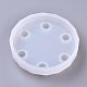 Diy moldes de silicona de soporte de exhibición redondo plano DIY-G014-04-2