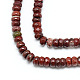 Rosso naturale perline di diaspro fili G-T007-04-1