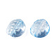 Transparent Spray Painted Glass Beads GLAA-N035-022-C05-4