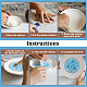 Benecreat 8 fogli 8 stili carta ceramica decalcomanie DIY-BC0012-05B-4