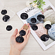 GORGECRAFT 32Pcs Car Glass Windshield Sunshade Suction Cups Diameter 35 & 45mm Black Small PVC Sucker Car Window Suction Cup with Hole for Automotive Visor Hanging Things FIND-GF0005-64B-3