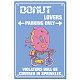 CREATCABIN Funny DONUT Lovers PARKING Signs Tin Sign Metal Vintage Plaque Poster Wall Art for Bathroom Restroom Decor Home Coffee Restaurant Bar Sign 8 x 12 Inch AJEW-WH0157-376-1