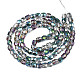 Chapelets de perles en verre transparent électrolytique EGLA-N002-13-B01-2