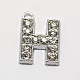 Alloy Rhinestone Letter Charms RB-A052-H01-1