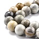 Brins de perles rondes en jaspe polychrome naturel/pierre de Picasso/jaspe de Picasso G-O199-03B-3