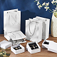 NBEADS 8 Pcs Square Paper Gift Boxes and 8 Pcs Paper Gift Tote Bags(White) CON-NB0002-19-5