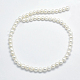 Fili di perle di perle d'acqua dolce coltivate naturali PEAR-F007-26-2