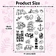 CRASPIRE Travel Clear Stamps Trip Traffic Silicone Clear Stamp Seals Vintage Transparent Silicone Stamps for Birthday Cards Making DIY Scrapbooking Journal Photo Album Decoration DIY-WH0439-0017-2