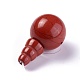 Jaspe rouge naturel 3 trou perles gourou G-L517-01E-2