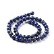 Lapis lazuli naturale perle tonde fili X-G-I181-09-8mm-2