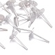 925 серебряная фурнитура для плоских серег-пусетов STER-K167-045E-S-3
