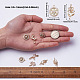 Cheriswelry 12 pièces 6 style laiton micro pavé clair pendentifs zircone cubique KK-CW0001-04-3