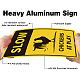 Señales de advertencia de aluminio con protección UV e impermeables AJEW-WH0111-H15-4