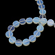 Flat Round Opalite Beads Strands G-R305-13-2