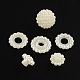 Perles d'imitation perles en plastique ABS X-MACR-R553-12mm-04-2