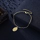 Trendy Brass Charm Bracelets BJEW-BB32150-5