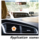 Superfindings 2 個 2 色ジェッソ車の通気孔の装飾  かわいいカーインテリア装飾チャーム  花  ミックスカラー  50x55x20mm  1pc /カラー AJEW-FH0002-51-4