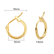 Brass Hoop Earrings KK-FH0001-53-NF-2
