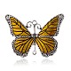 Tibetan Style Alloy Enamel Butterfly Pendants ENAM-M001-17F-1