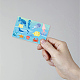 Etiquetas engomadas impermeables de la tarjeta del plástico del pvc DIY-WH0432-065-5