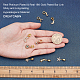 CREATCABIN 9Pcs 9 Style Brass Cubic Zirconia European Dangle Charms KK-CN0001-69-3