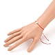Nylon ajustable pulseras de abalorios trenzado del cordón BJEW-JB05543-01-5