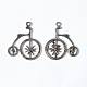Lead Free and Cadmium Free and Nickel Free Antique Silver Tibetan Style Bike/Penny Farthing Pendants X-TIBEP-12818-AS-LF-1