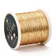 銅製ワイヤー  ラウンド  鉛フリー＆ニッケルフリー＆カドミウムフリー  スプールで  14KGP本金メッキ  26ゲージ  0.4mm  約721.78フィート（220m）/ロール CWIR-N002-02-2