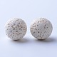 Perles de pierre de lave naturelle non cirées G-F325-16mm-11-1