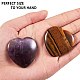 2 pièces 2 style coeur naturel massage aux pierres précieuses mélangées G-SZ0001-76C-3
