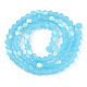 Imitation Jade Bicone Frosted Glass Bead Strands GLAA-F029-JM4mm-A03-2