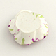 Spray Painted  Flower Resin Cabochons X-CRES-R147-05-2