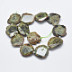 Naturelles grenat vert brins de perles G-G747-02-2