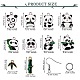 Kits de fabrication de boucles d'oreilles panda bricolage DIY-SZ0007-97-7