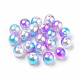 Perles en acrylique de perle d'imitation MACR-Q222-01B-10mm-1