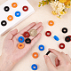 SUPERFINDINGS 40Pcs 4 Colors Sponge Style Joystick Positioning Auxiliary Ring for Game Console FIND-FH0005-22-3
