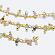 Chaînes de perles naturelles faites main en tourmaline CHC-P003-11G-2