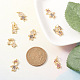 Fashewelry 16 pièces 8 style en laiton micro pavé couleur mélangée pendentifs en zircone cubique ZIRC-FW0001-03-6