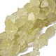 Citron naturelles brins de perles de quartz G-K291-E02-1