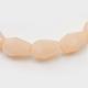 Opaque Solid Glass Bead Strands GLAA-R168-3x5-02I-2