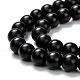 Natural Black Onyx Beads Strands X-G-Z024-01B-2