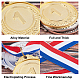 Ahandmaker 12 pièces 3 styles médailles en alliage de zinc NJEW-GA0001-02-4