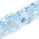 Natürliche Aquamarin Perlen Stränge G-G018-69-1