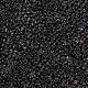11/0グレードの透明なガラスシードビーズ  内側の色  ブラック  2.3x1.5mm  穴：1mm  約5300個/50g X-SEED-N001-D-229-2