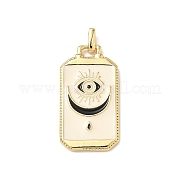 Карты таро латунные эмалевые подвески KK-Q068-56G-02