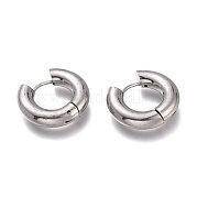 Серьги-кольца Huggie Hoop из нержавеющей стали 201 EJEW-O095-05-14