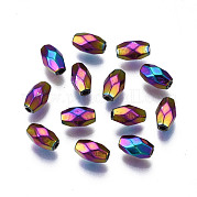 Rack Plating Rainbow Color Alloy Beads PALLOY-S180-339
