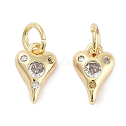 Латунные микро проложить кубического циркония подвески KK-C051-06G-01